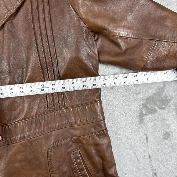Vintage 70’s Imperial Leather and Sportswear Genuin Leather Jacket Coat Size 50 - Picture 5 of 8